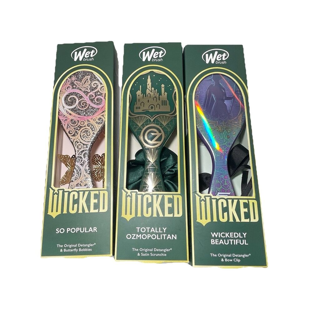 Wet Brush Wicked Complete Limited Edition Detangler Set – Lot of 3 – New in Box